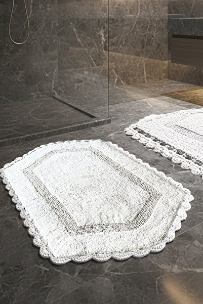 Chilai Home Exgena Ekru 2li %100 Pamuklu Banyo Paspas Seti