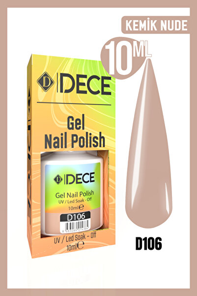 d dece Kalıcı Oje Uv Led D106 (NUDE SERİSİ) 10ml