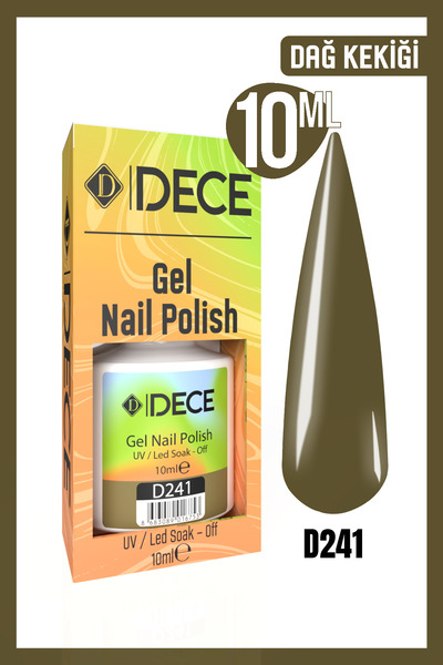 d dece Kalıcı Oje Uv Led D241 (YEŞİL SERİSİ) 10ml