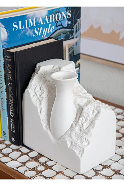 The Mia Vază ceramică Licia Albă 20x12x20 cm