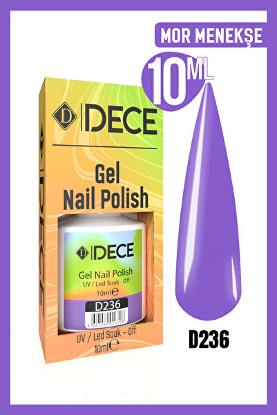 d dece Kalıcı Oje Uv Led D236 (MOR SERİSİ) 10ml