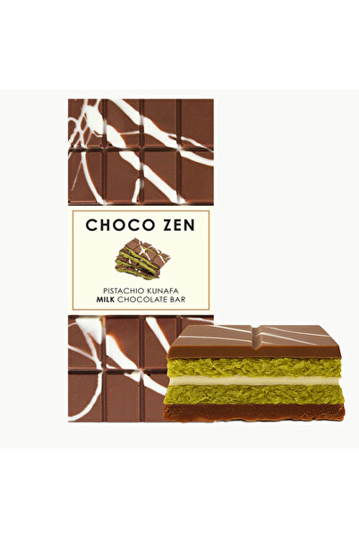 Choco Zen شوكولاتة دبي (100 غرام) - كنافة فاخرة بالفستق - يتم التوصيل بسيارات...