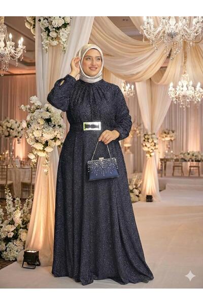 Butik büyük beden Rochie evazată cu centură sezonieră