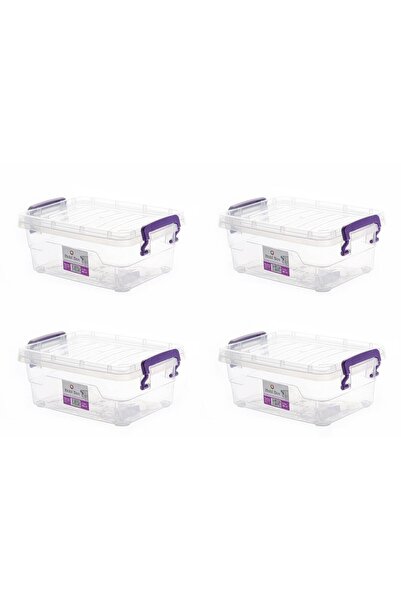 sağlam plastik Hobby Box Horizontal Storage Container Set of 4 (4X2 Lt)