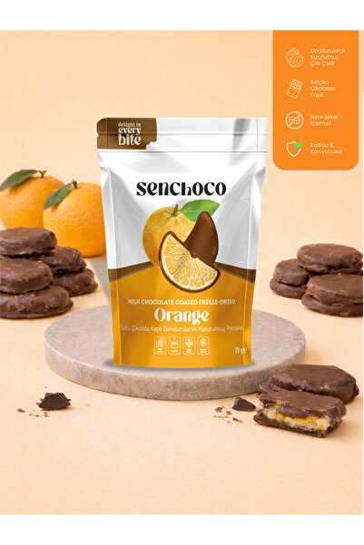 Sütlü Çikolatalı Portakal Draje, 70 g