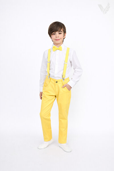 vyloo Băieți - Set cămașă, pantaloni și papion cu bretele, 23 aprilie, îmbrăc...