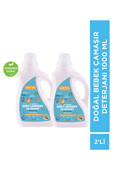 BABYTON Doğal Bebek Çamaşır Deterjanı 2'li Set 1000 ml