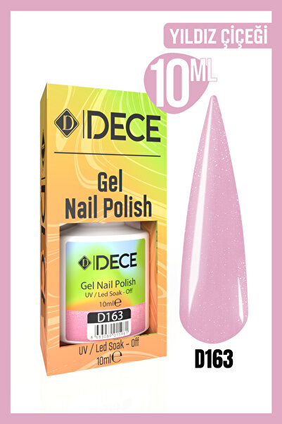 d dece Kalıcı Oje Uv Led D163 (IŞILTILI SERİ) 10ml