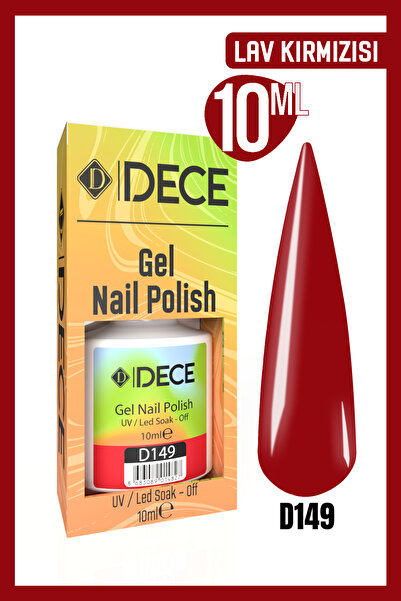 d dece Kalıcı Oje Uv Led D149 (KIRMIZI SERİSİ) 10ml