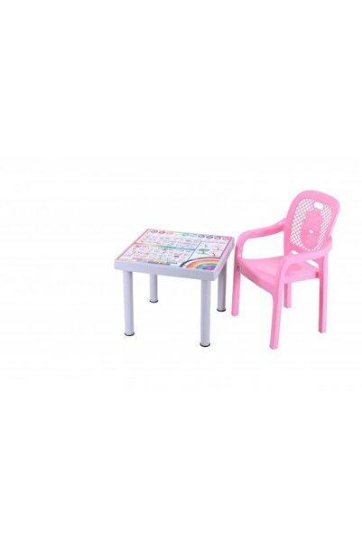 Sağlam Plastik Mandella Rubi Türkçe Desenli Çocuk Masası 1 Adet Rubi Çocuk Ko...