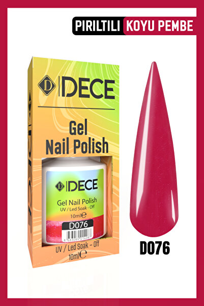 d dece Kalıcı Oje Uv Led D076 (SEDEFLİ RENK) 10ml