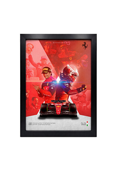 KAYNOCK Scuderia Ferrari, Charles Leclerc, Carlos Sainz, Formula 1, F1 Poster...