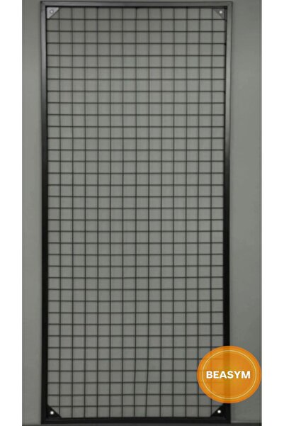Beasym Sık Telli Tel Raf - Tel Pano Stand, Duvar Askılığı 120x120 Cm