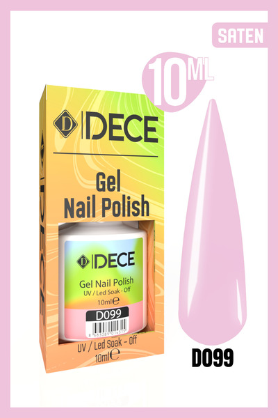 d dece Kalıcı Oje Uv Led D099 (PEMBE SERİSİ) 10ml