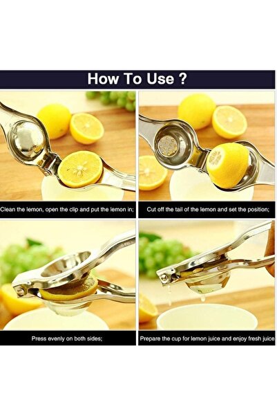 EkoAlışverişDünyam عصارة ليمون ستانلس ستيل