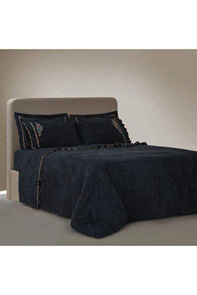 Ecocotton Revna Double Duvet Cover Set 100% Organic Cotton Satin Piece Paint ...