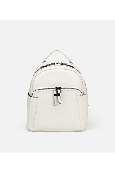 Hotiç Kadın Deri Bej Sırt Çantası
