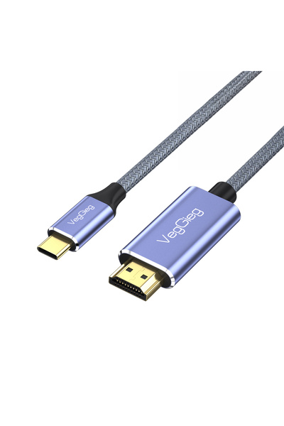 4K/60Hz Type-C 3.1 to HDMI 2.0 Converter Cable 2 Meters