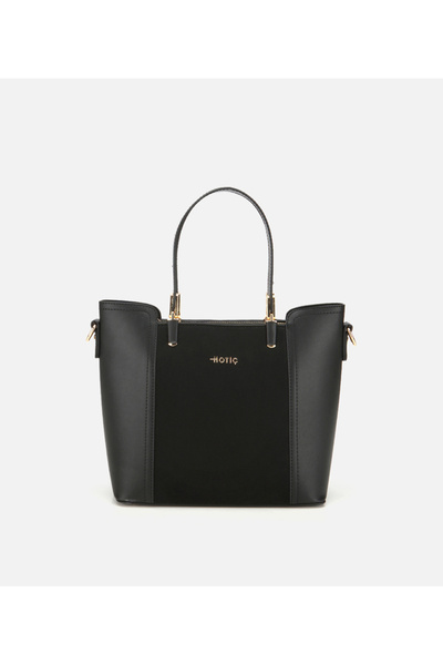 Hotiç Γυναικεία μαύρη τσάντα ώμου