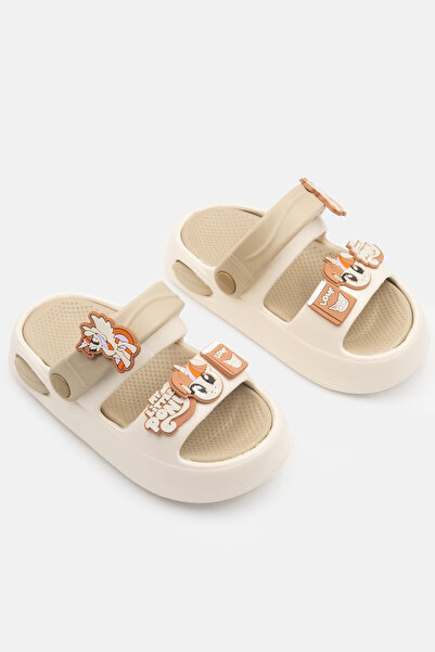 Beınsteps Çocuk Terlik Sandalet Hafif Rahat Taban Okul Kreş Havuz Günlük Unisex Çocuk Sandalet Terlik