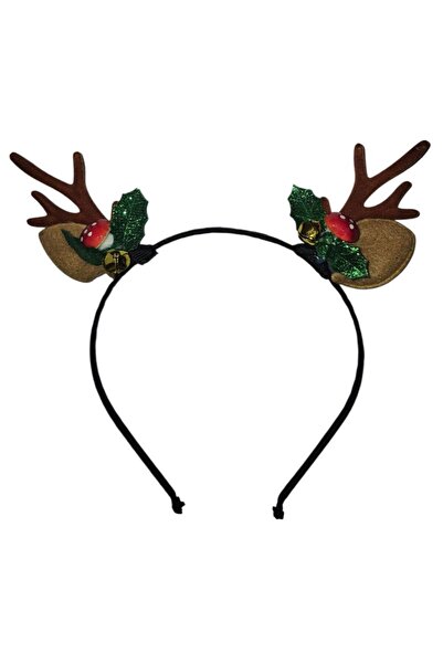 partidolu Coroană de Crăciun în formă de corn de cerb, cu urechi și ciuperci ...