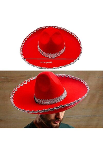 partidolu Червен филцов плат, мексиканска латиноамериканска шапка мариачи, ср...