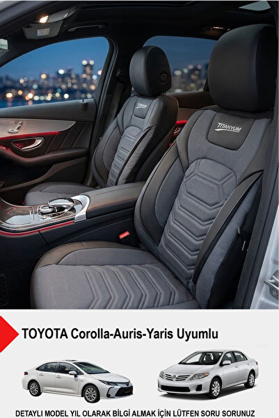 GM-DESIGN Titanium Series Luxury Linen Car Seat Cover (Toyota Corolla-Auris-Y...