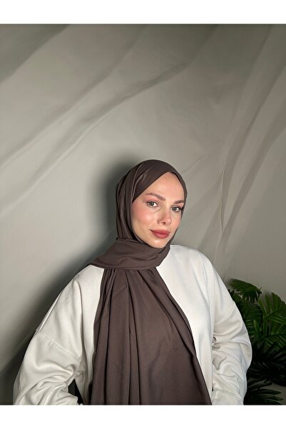 Befahomes Vizon Düz Renk Pamuksu Soft Şal