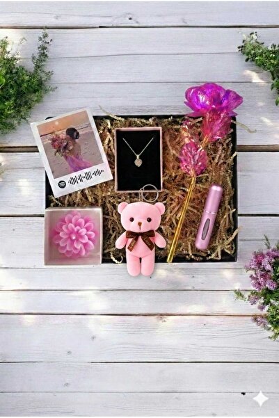 MARMORİ PEMBE GOLD KALP KOLYE BİLEKLİKLİ SONSUZLUK GÜLLÜ KİŞİSELLEŞTİRİLEBİLR...