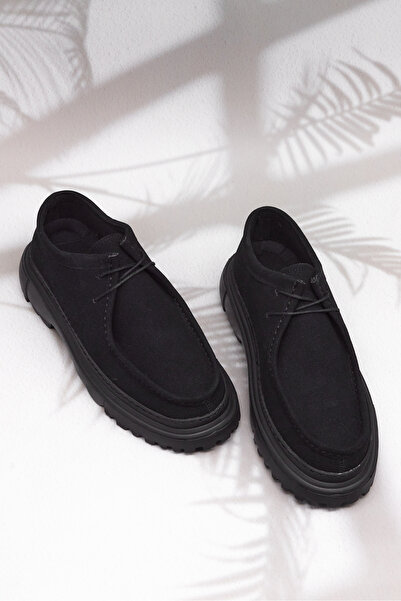 Tonny Black Muške crne Antilop udobne cipele Loafer cipele