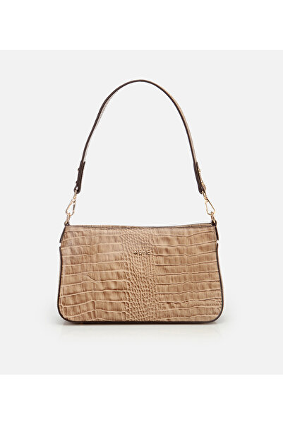 Hotiç Kadın Deri Vizon Omuz Çantası