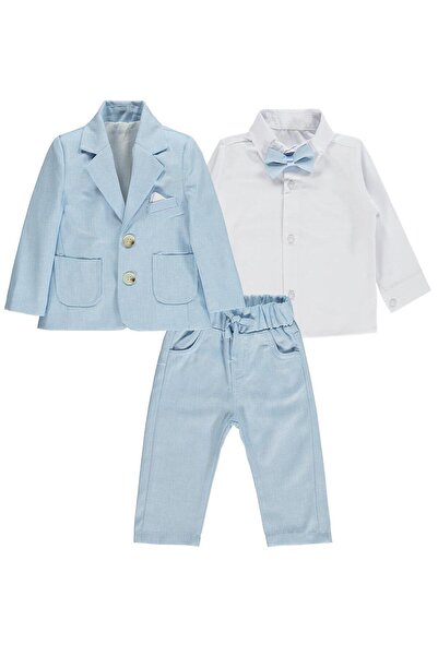 Concept. Concept Papyonlu Ceketli 4'lü 6-18 Ay Takım - Mavi6-9 Ay
