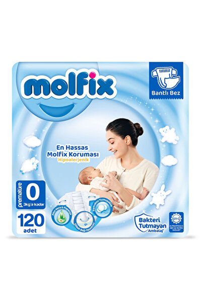 Molfix Prematüre 0 Beden Çocuk Bezi 120 Adet