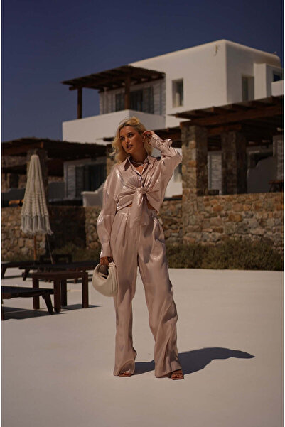 NYMPHA CLOTHING Compleu Elegant din Organza, Sampanie/Bej, Vanilla Mimosa XL