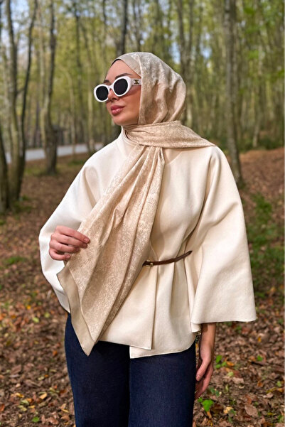 BUQLE GİYİM Pamuklu Desenli Soft Şal