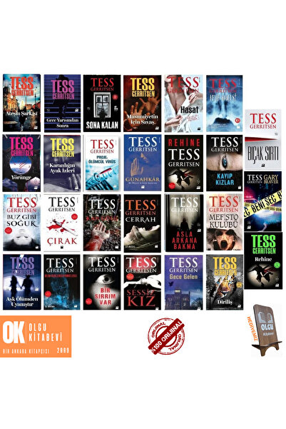 Doğan Kitap Tess Gerritsen 27kitap set/ cerrah - hasat - çırak - günahkar - b...