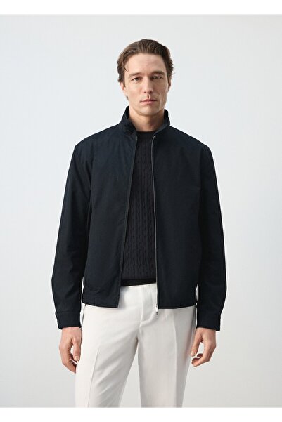 MANGO Man %100 pamuk su itici mont