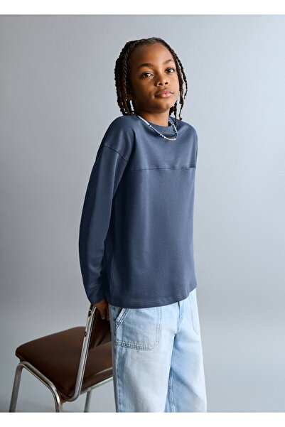 MANGO Kids Cep ve dikiş detaylı tişört