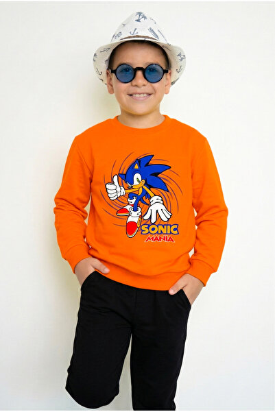 BookOrBook Set de trening pentru copii Hedgehog Sonic Mania bumbac 100% de ca...