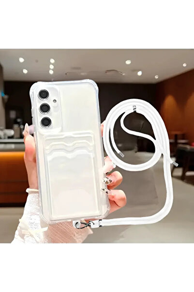 PiyasaSepeti حافظة سامسونج جالاكسي A05S مضادة للصدمات مع حامل بطاقة وحزام + ج...