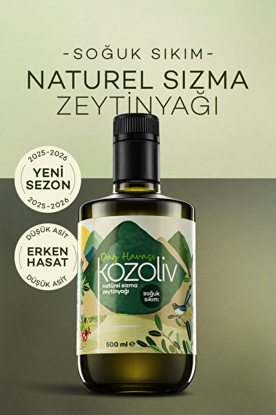 kozoliv Dağ Havası Özel Seri Erken Hasat Soğuk Sıkım Natürel Sızma Zeytinyağı...