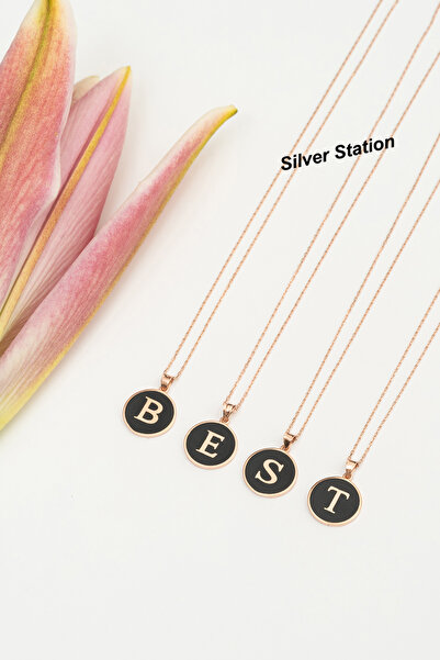 Silver Station 925 Ayar Gümüş Harf Kolye T Harfi Kolye