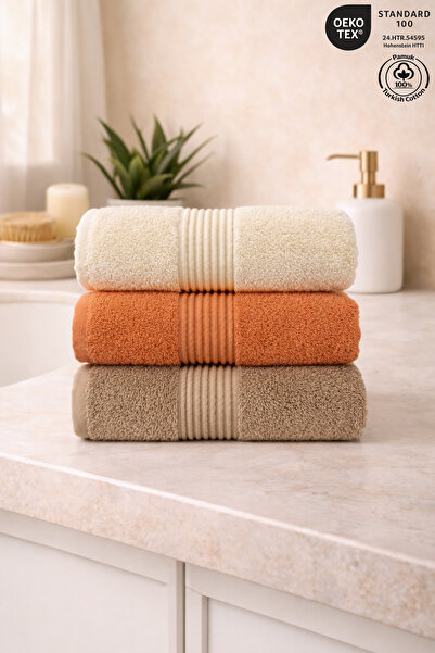 Ellaline Set de 3 prosoape de mână 100% bumbac certificat, set de prosoape de...