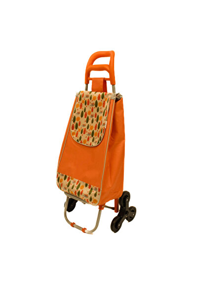 Master Geantă de cumpărături cu cărucior, Master, 2 roți triple, 38 l, portoc...