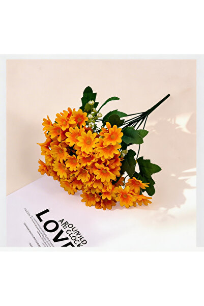 Çınar çiçekçilik Artificial Daisy Bunch 42 cm – 18 Branches Fabric Bouquet | ...