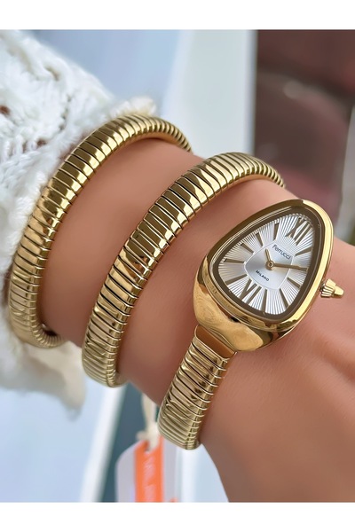 Ferrucci Steel Cord Snake Model Women's Wristwatch with 2 Years Warranty 3 At...