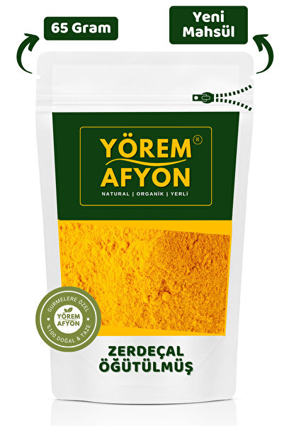 Gülçehre Yörem Afyon Toprağın Altın Kalbi Yüksek Kurkuminli Saf Öğütülmüş Zer...