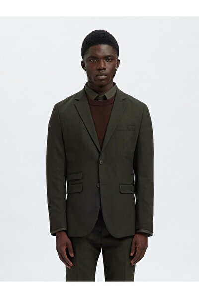 Selected Homme Blazer Gewebter Wollgemisch