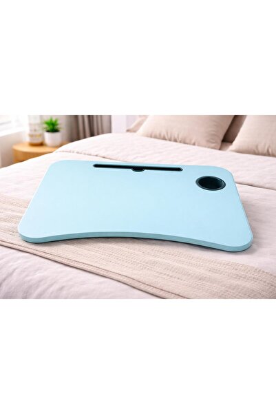 HOME AURAA طاولة كمبيوتر محمول خشبية قابلة للطي / طاولة محمولة للسرير والدراس...