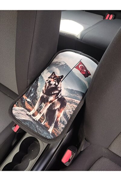 ottotekss DIGITALNI VUK I ZASTAVA IZŠTAMPANI SIVI JASTUK ZA NOSAČ RUKA U AUTO...